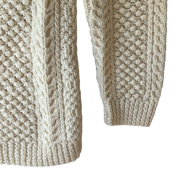 Vintage Handmade sweater, Irish Cable knit Sweater - Picture 8 of 8
